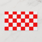 レトロの刺激を受けたなダイナーか飲食業カード 名刺 (裏面)