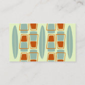 レトロの刺激を受けたな50年代のTikiのサーフボードの名刺 名刺 (裏面)