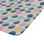 レトロの半円パターン カッティングボード (角)