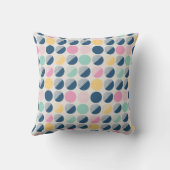 レトロの半円パターン クッション (裏面)