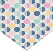 レトロの半円パターン ショートテーブルランナー (コーナー)