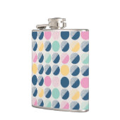 レトロの半円パターン フラスク (左)