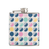 レトロの半円パターン フラスク (正面)