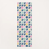 レトロの半円パターン ヨガマット (正面)