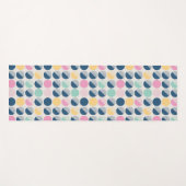 レトロの半円パターン ヨガマット (正面(横))