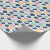 レトロの半円パターン ラッピングペーパー (角)