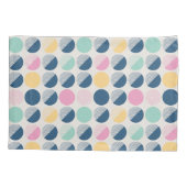 レトロの半円パターン 枕カバー (裏面-左)