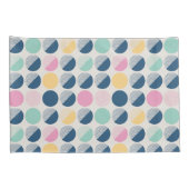 レトロの半円パターン 枕カバー (裏面-右)