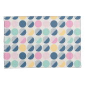 レトロの半円パターン 枕カバー (正面右)