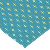レトロの原子力時代の星パターン ショートテーブルランナー (コーナー)