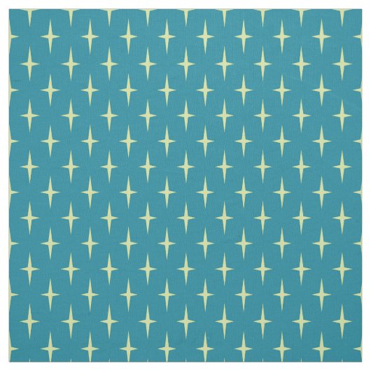 レトロの原子力時代の星パターン ファブリック (見本)