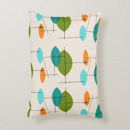 レトロの原子移動式パターンアクセントの枕 アクセントクッション (正面(垂直))