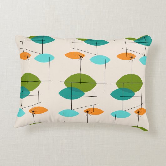 レトロの原子移動式パターンアクセントの枕 アクセントクッション (裏面)