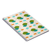 レトロの原子移動式パターンノート ノートブック (右側)