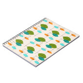 レトロの原子移動式パターンノート ノートブック (左側)