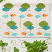 レトロの原子移動式パターン台所タオル キッチンタオル (折り畳み)