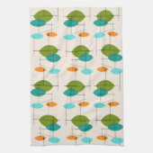 レトロの原子移動式パターン台所タオル キッチンタオル (縦)