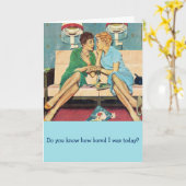 レトロの友達 – だから退屈ほとんど家事をした。 カード (黄色い花)