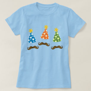 レトロの口ひげのパーティー Tシャツ