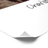 レトロの古いインスタント色あせたフィルターの写真パーソナライズされた フォトプリント            (角)