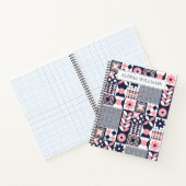 レトロの可愛い幾何学模様 ノートブック (内部)