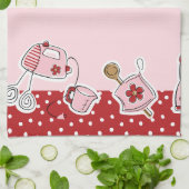 レトロの台所タオル キッチンタオル (折り畳み)