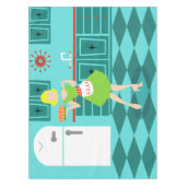 レトロの台所テーブルクロス テーブルクロス (正面)