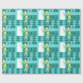 レトロの台所包装紙 ラッピングペーパー (フラット)