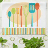 レトロの台所炊事用具の皿タオル キッチンタオル (折り畳み)