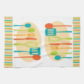 レトロの台所炊事用具の皿タオル キッチンタオル (横)