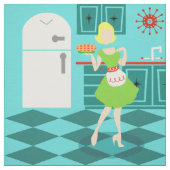 レトロの台所生地 ファブリック (見本)