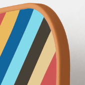 レトロの名ストライプ前の雑音 ピックルボールラケット (左詳細)