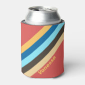 レトロの名ストライプ前の雑音 缶クーラー (缶正面)