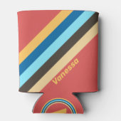 レトロの名ストライプ前の雑音 缶クーラー (裏面)