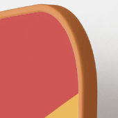 レトロの名前を付けたストライピング間の雑音 ピックルボールラケット (左詳細)