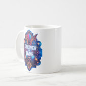 レトロの啓示 – 神を発見 コーヒーマグカップ (正面左)