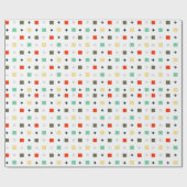 レトロの喜び広場：フェスティバルパターン ラッピングペーパー (フラット)