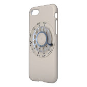 レトロの回転式電話ダイヤル iPhoneケース (裏面左)