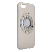 レトロの回転式電話ダイヤル iPhoneケース (裏面右)