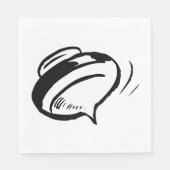 レトロの回転 スタンダードランチョンナプキン (正面)