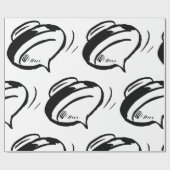 レトロの回転 ラッピングペーパー (フラット)