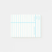 レトロの図書館の本の返納期日カード ポストイット (正面)