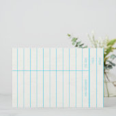 レトロの図書館の本の返納期日カード 便箋 (スタンド正面)