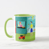 レトロの土曜日の朝のマグ マグカップ (左)