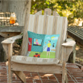 レトロの土曜日の朝の屋外の枕 クッション (椅子)