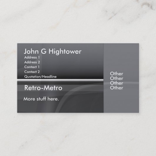 レトロの地下鉄のコレクション 名刺 (正面)