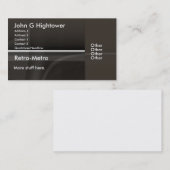 レトロの地下鉄のコレクション 名刺 (正面/裏面)