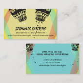 レトロの塩のコショウのシェフのケイタリングビジネスカード 名刺 (正面/裏面)