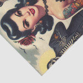 レトロの夏ゴシック様式のピンアップ 薄葉紙 (詳細)