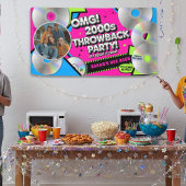 レトロの大晦日2000年代スローバックパーティーバナー 横断幕